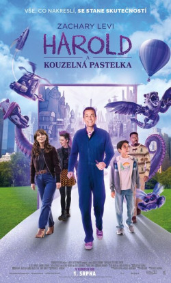 Český plakát filmu Harold a kouzelná pastelka / Harold and the Purple Crayon