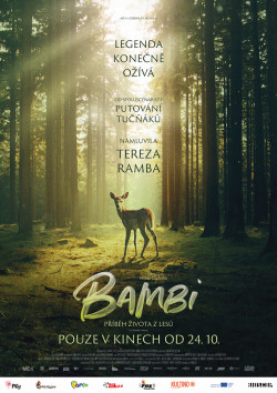 Český plakát filmu Bambi: Příběh života z lesů / Bambi, l'histoire d'une vie dans les bois