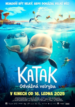 Český plakát filmu Katak: Odvážná velryba / Katak, le brave béluga