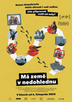 Český plakát filmu Má země v nedohlednu / Volver a Volver