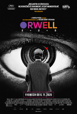 Český plakát filmu Orwell: 2+2=5 / Orwell: 2+2=5