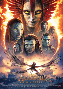 Český plakát filmu Avatar: Oheň a popel / Avatar: Fire and Ash